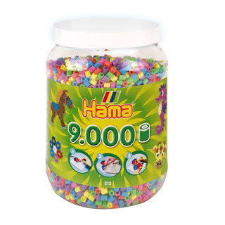 Hama Iron Perlen Tonne mit 9000 Stücken Pastell