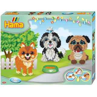 Hama -Bügel -Perlen -Set -Hunde, 4000st.