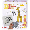 Hama Iron Perle Set Gift Box 3D Safari