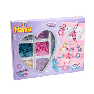 Hama Bügeln Perlen -Set Schmuck machen lila, 2400st.