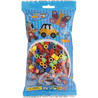 Hama Maxi Iron Perlen 500 Stück Mix Basis