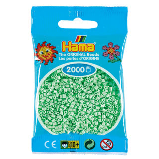 Hama mini String Perlen 2000 Stück Pastellminze