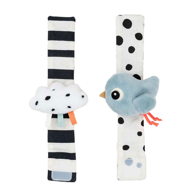 Erledigt von Hirsch Handgelenk Rassel Happy Clouds Blue, 2..