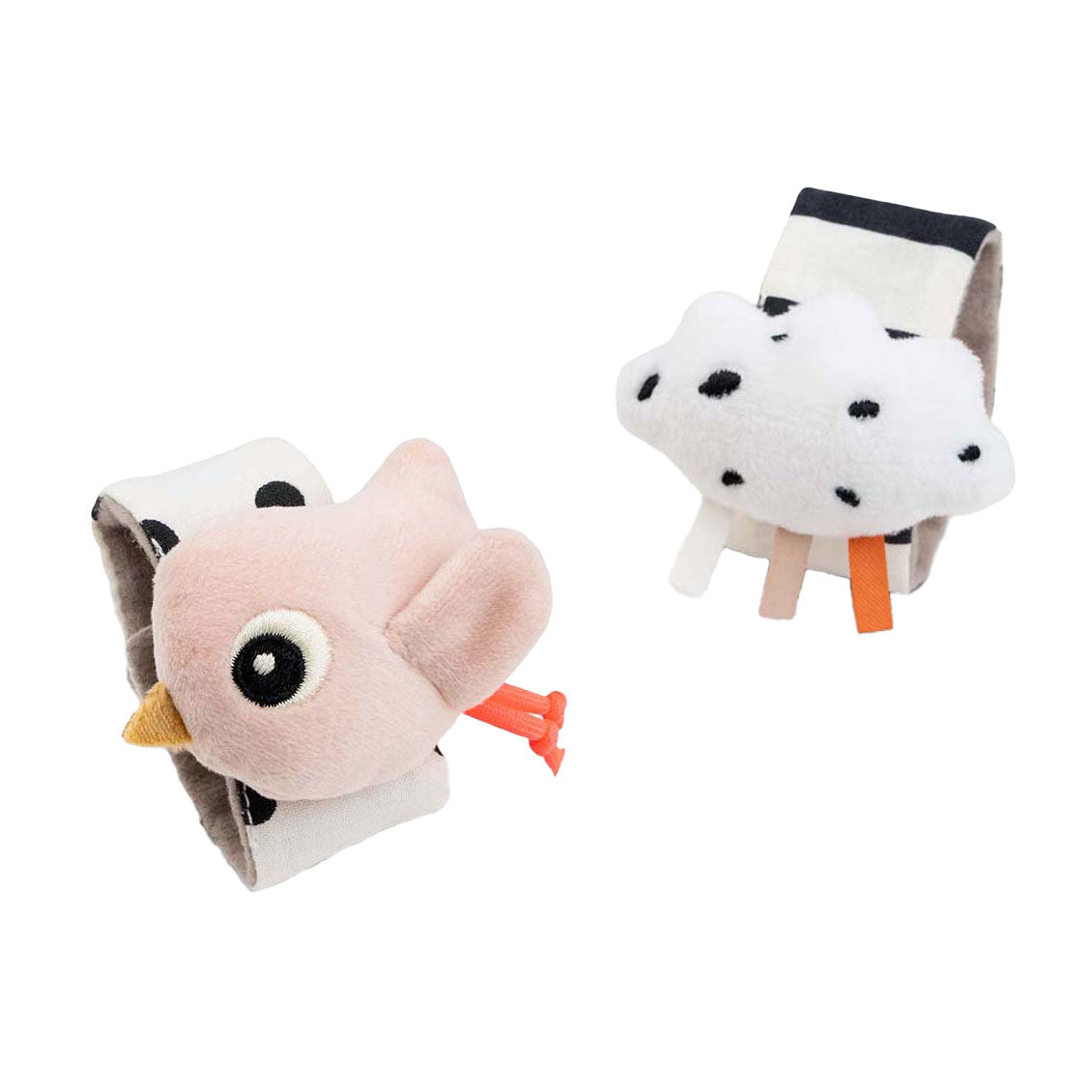 Erledigt von Hirsch Handgelenk Rassel Happy Clouds Pink, 2..