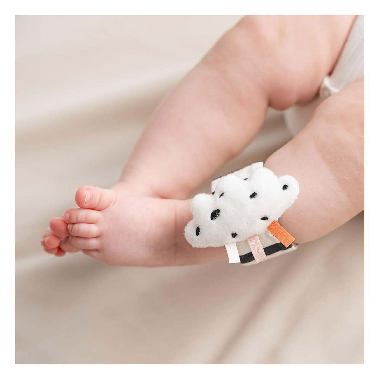 Erledigt von Hirsch Handgelenk Rassel Happy Clouds Pink, 2..