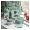Fertig von Hirsch Snackbox Happy Clouds Green, 3st.