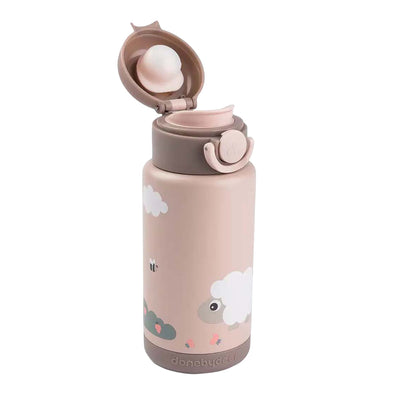 Erledigt durch hirschisolierte Trinkflasche Tiny Farm - Pink