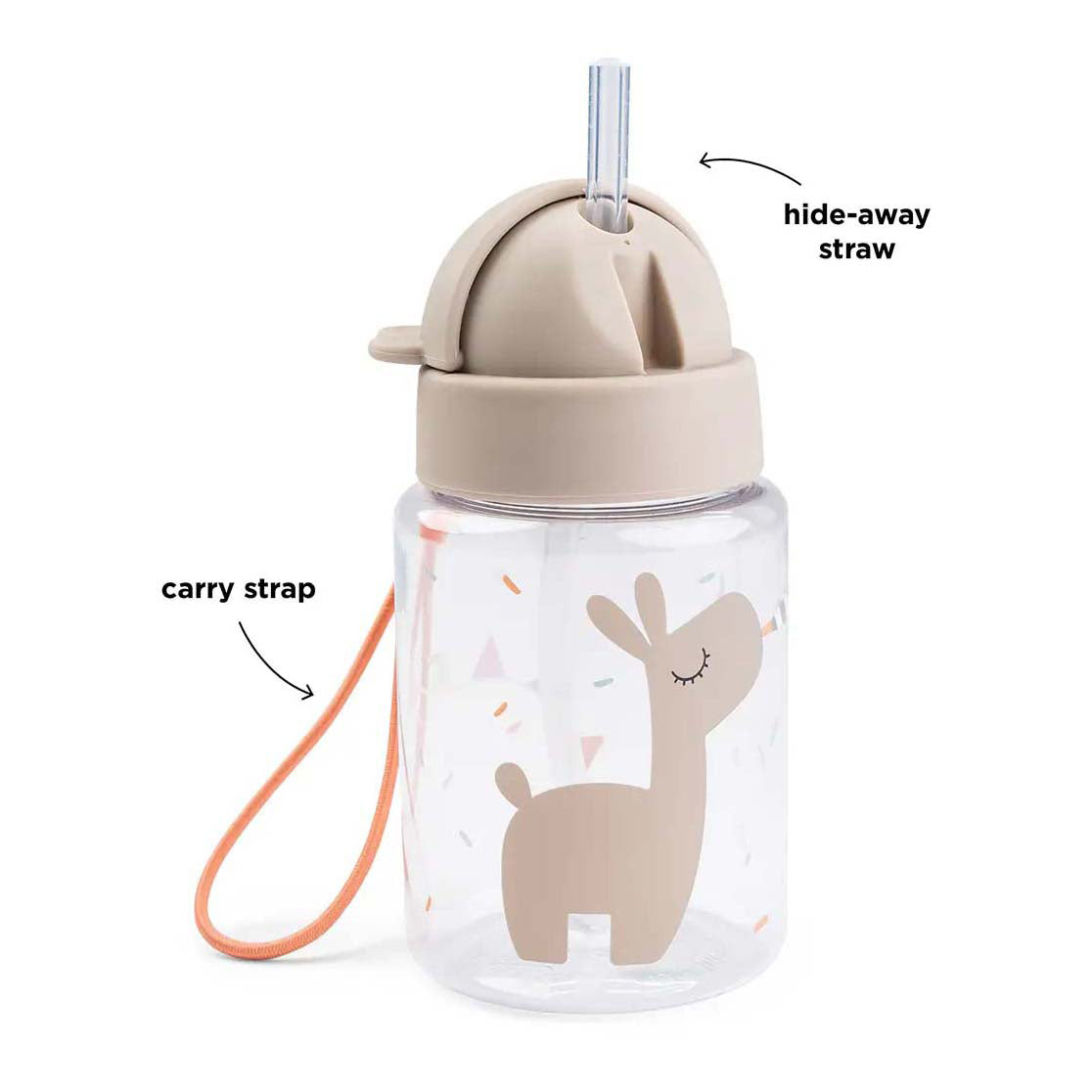 Erledigt von Deer Stroh Cup 280 ml - Beige