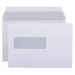 Serviceumschläge à 80g m2 220x156mm weiß Selbstklebeverschluss Fenster links