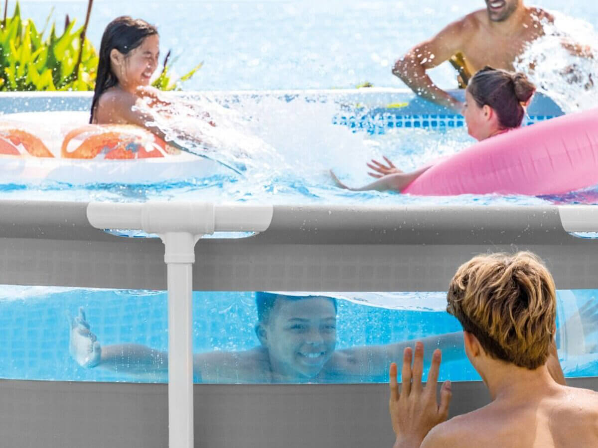 Intex Prism Frame Clearview Swimmingpool 427 x 107 cm