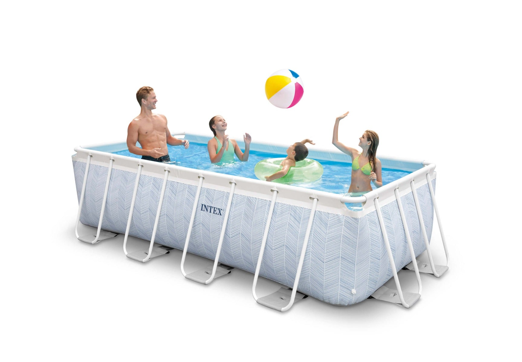 Intex Chevron Prism Frame Swimmingpool 400 x 200 x 100 cm