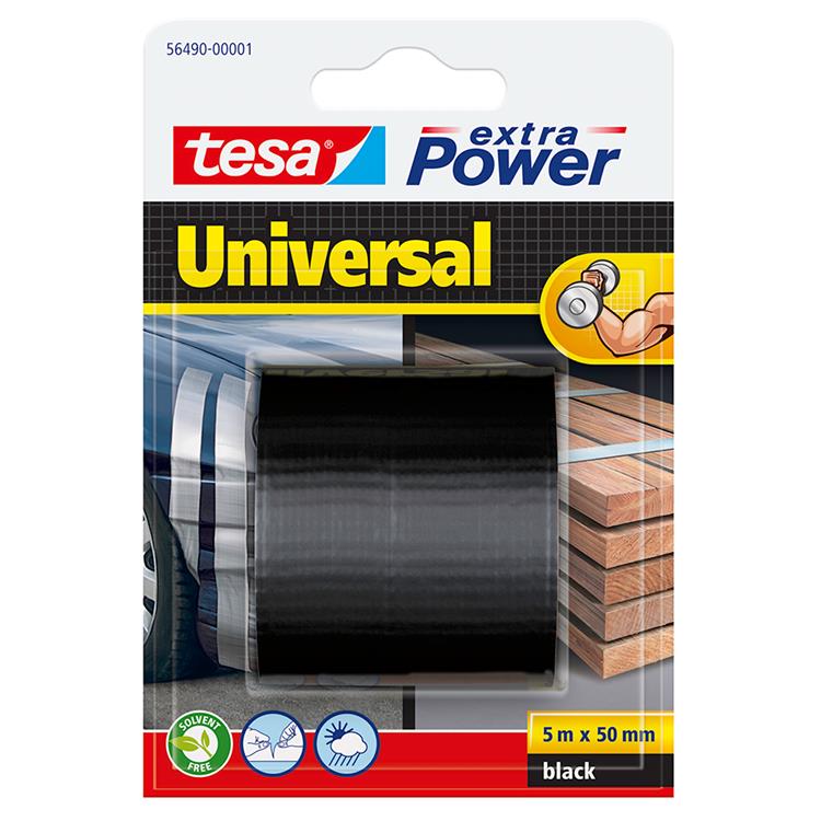Tesa 1005236 - xp univ. schwarz 5m:50mm | 4 Stück