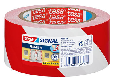 Tesa 1004952 - Signalband r w 66:50 | 6 Stück