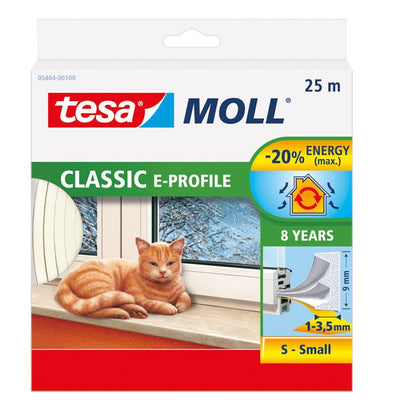 Tesa 1003331 - moll cl.e Profil weiß 25m | 10 Stück