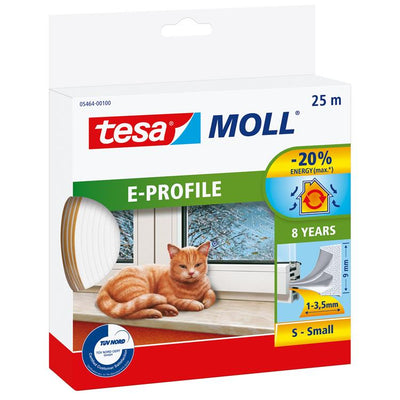 Tesa 1003331 - moll cl.e Profil weiß 25m | 10 Stück