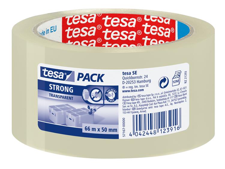 Tesa Verpackungsband 66mx50mm transp. 6St