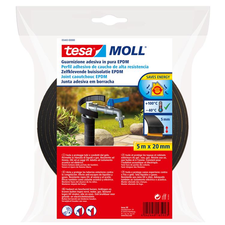 Tesa Buis Isolierung EPDM 5m x 20 mm schwarz