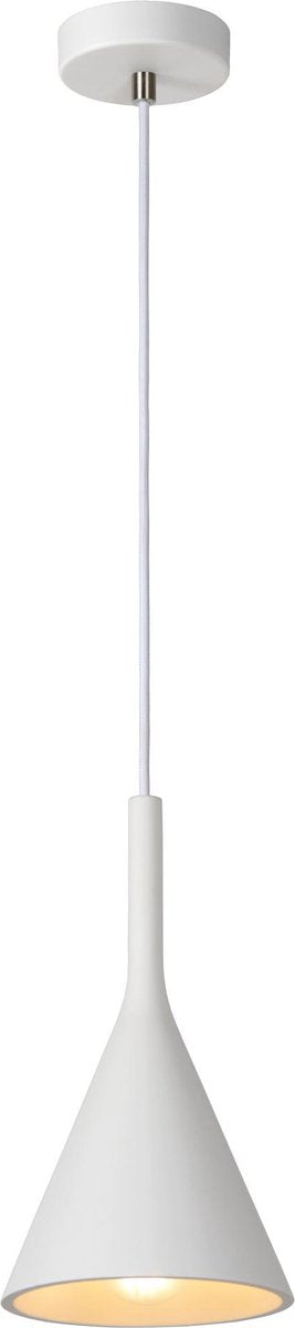 Lucide Gipsy - Hängelampe - ø 16,5 cm - 1xE27 - Weiß - Japandi