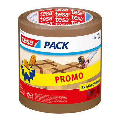 Tesa 1001677 – Packung mit 2 Rollen 66 m x 50 mm | 6 Stück