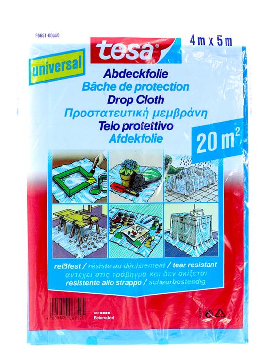 Tesa 1004690 - Abdeckfolie univ. 4mx5m | 10 Stück