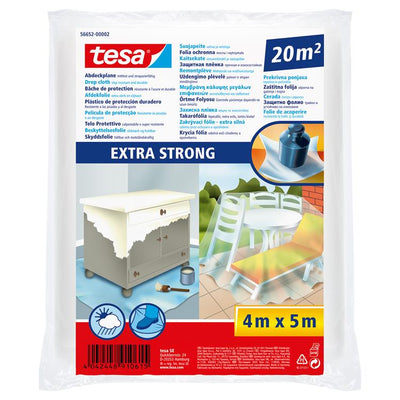Tesa 1004689 – Abdeckfolie extra dehnbar.20m2 | 5 Stück