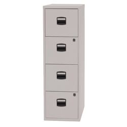 Aktenschrank Bisley 41,3 x 40 x 128,3 cm hellgrau 4x Schubladen abschließbar