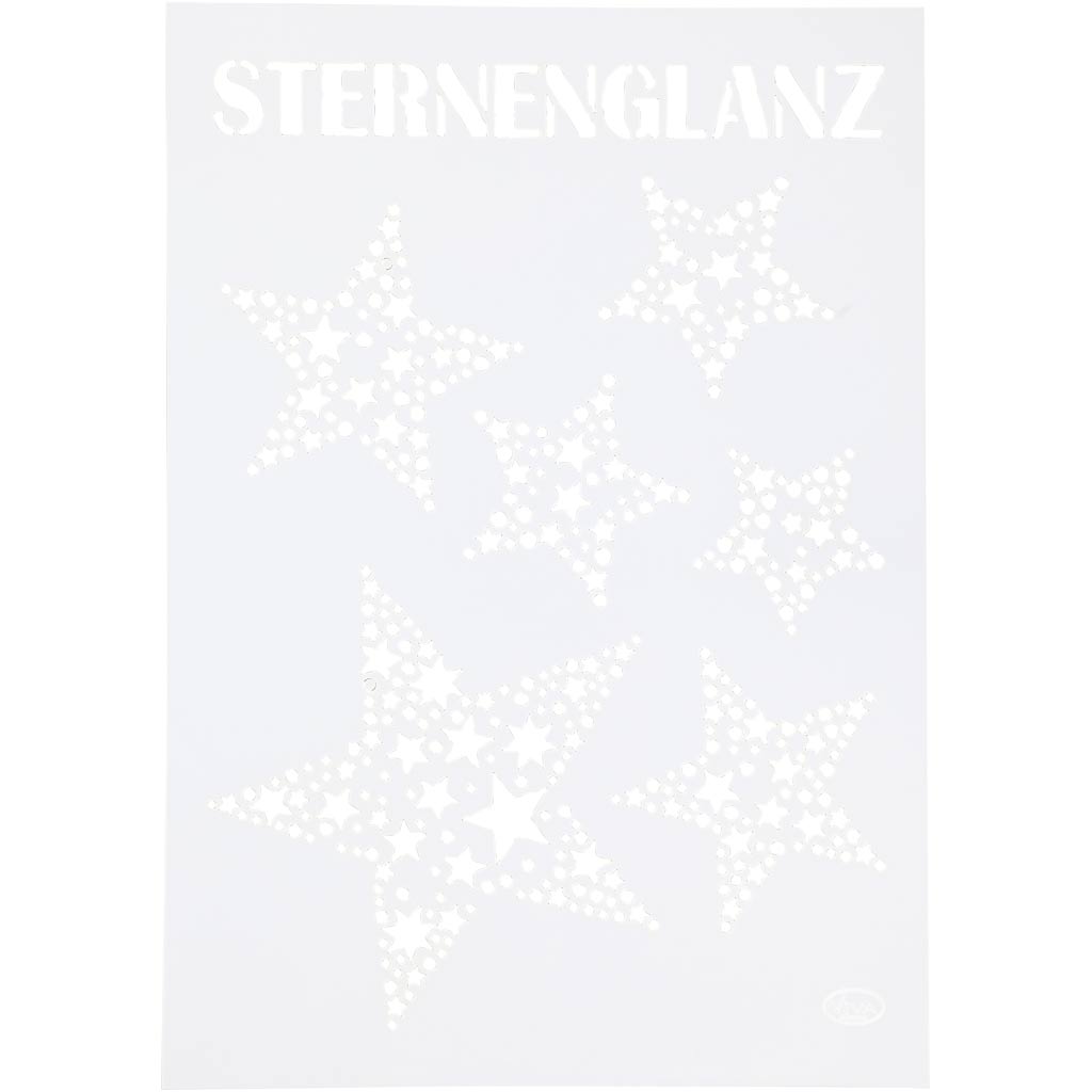 Viva Decor Flexible Vorlage, Sterne, A4, VEL 210x297 mm, 1 Stück