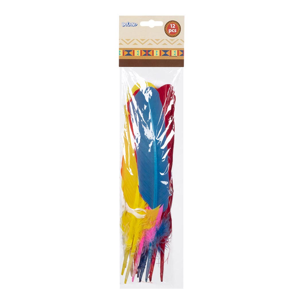 Boland Indianer Federn, 12st.
