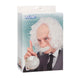 Perücke Einstein mit Schnurrbart und Brille