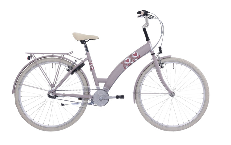 Bikefun Kinderbike 26 Viel Liebe mit Nexus 3 Gears - Adobe Pink