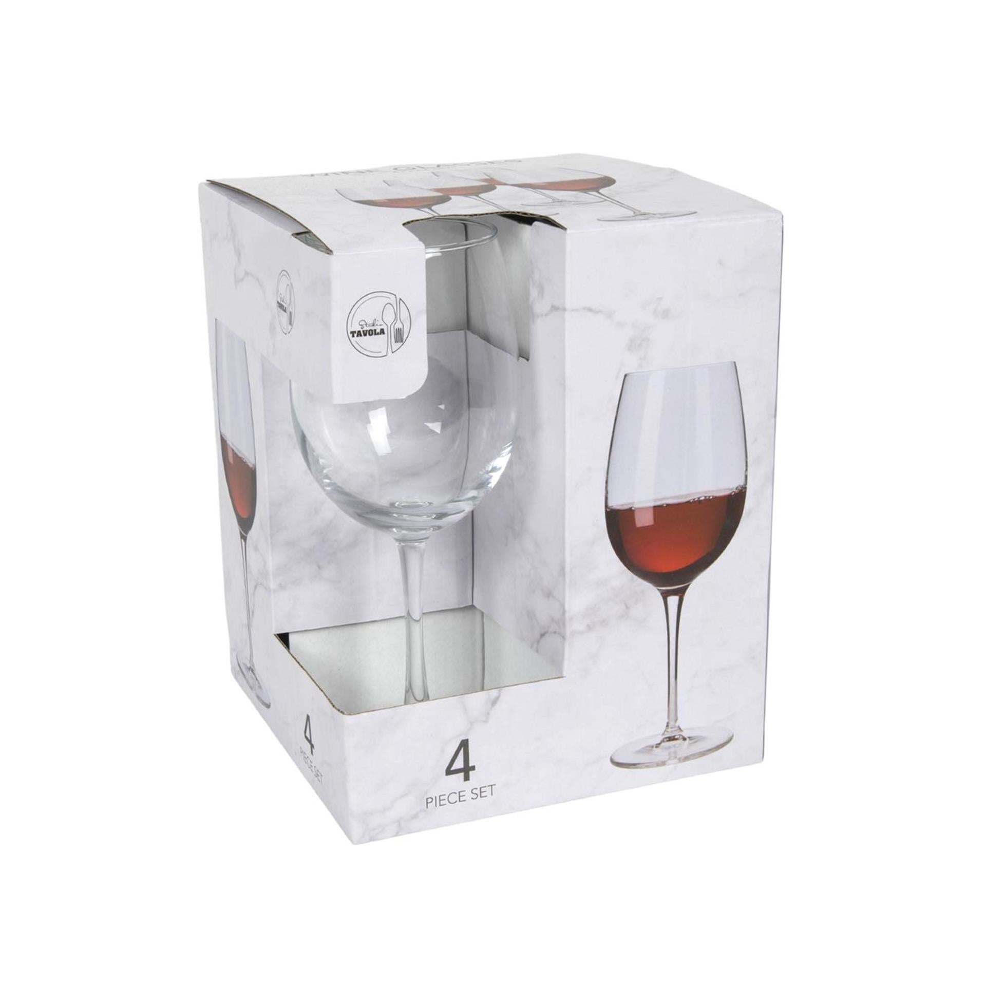 Rotweingläser 460 ml, 4er-Set