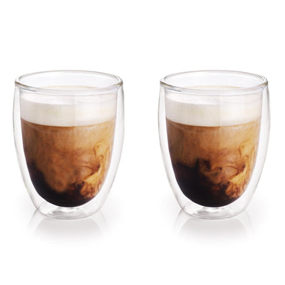 Verschiedenes Trinkglas Tee Kaffee Doppelmauerte