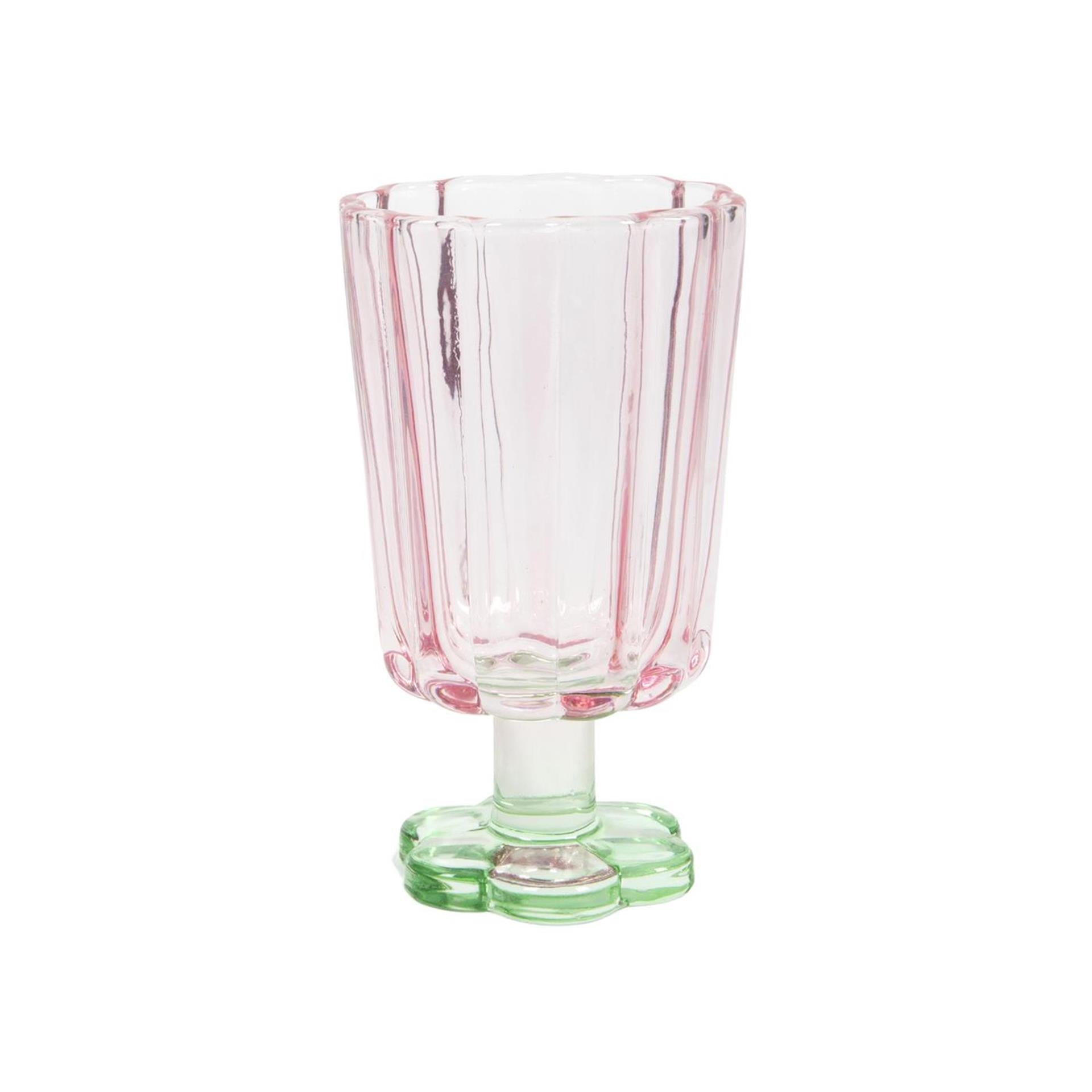 Trinkglas in Blumenform, 6 x 7,9 cm