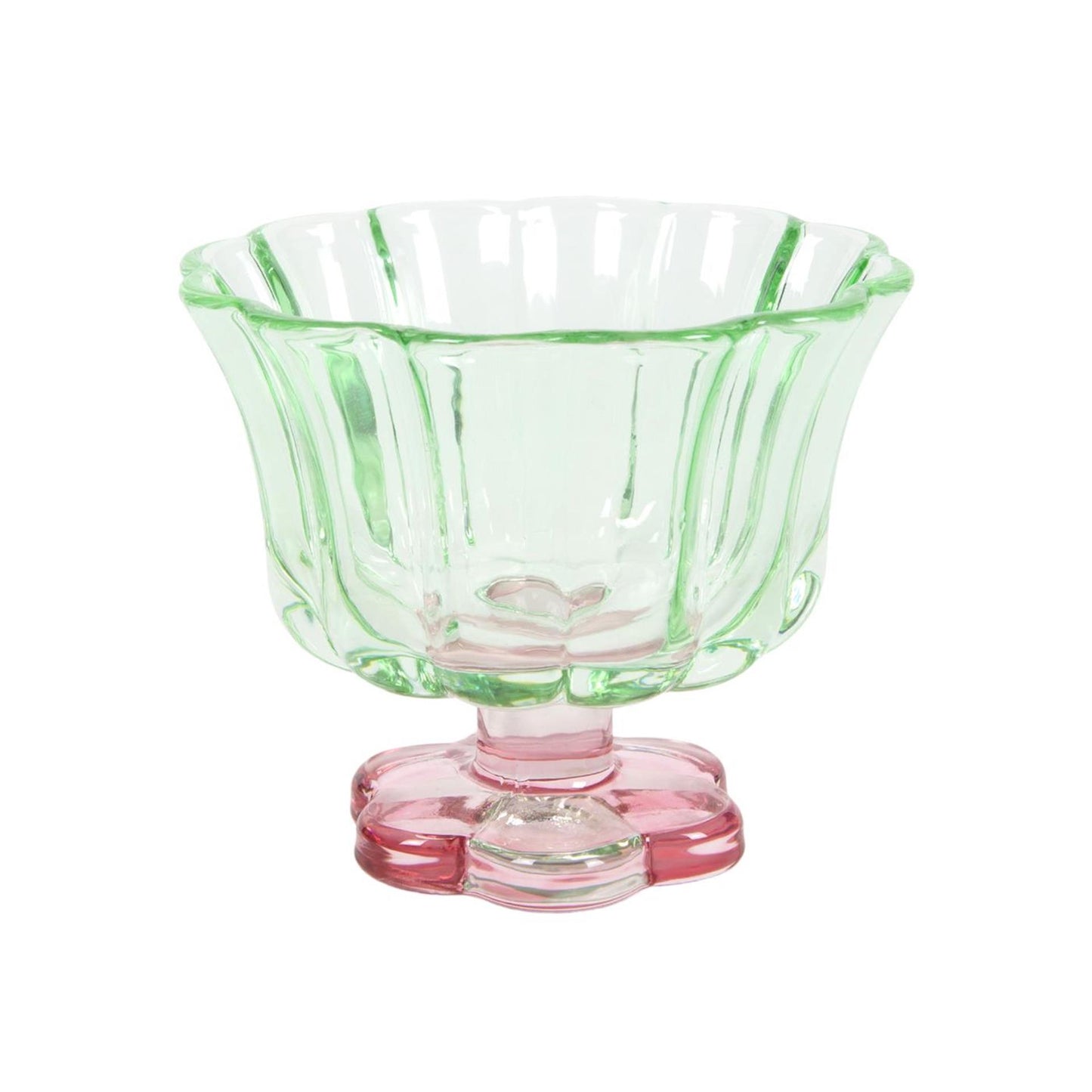 Trinkglas in Blumenform, 6 x 10,8 cm