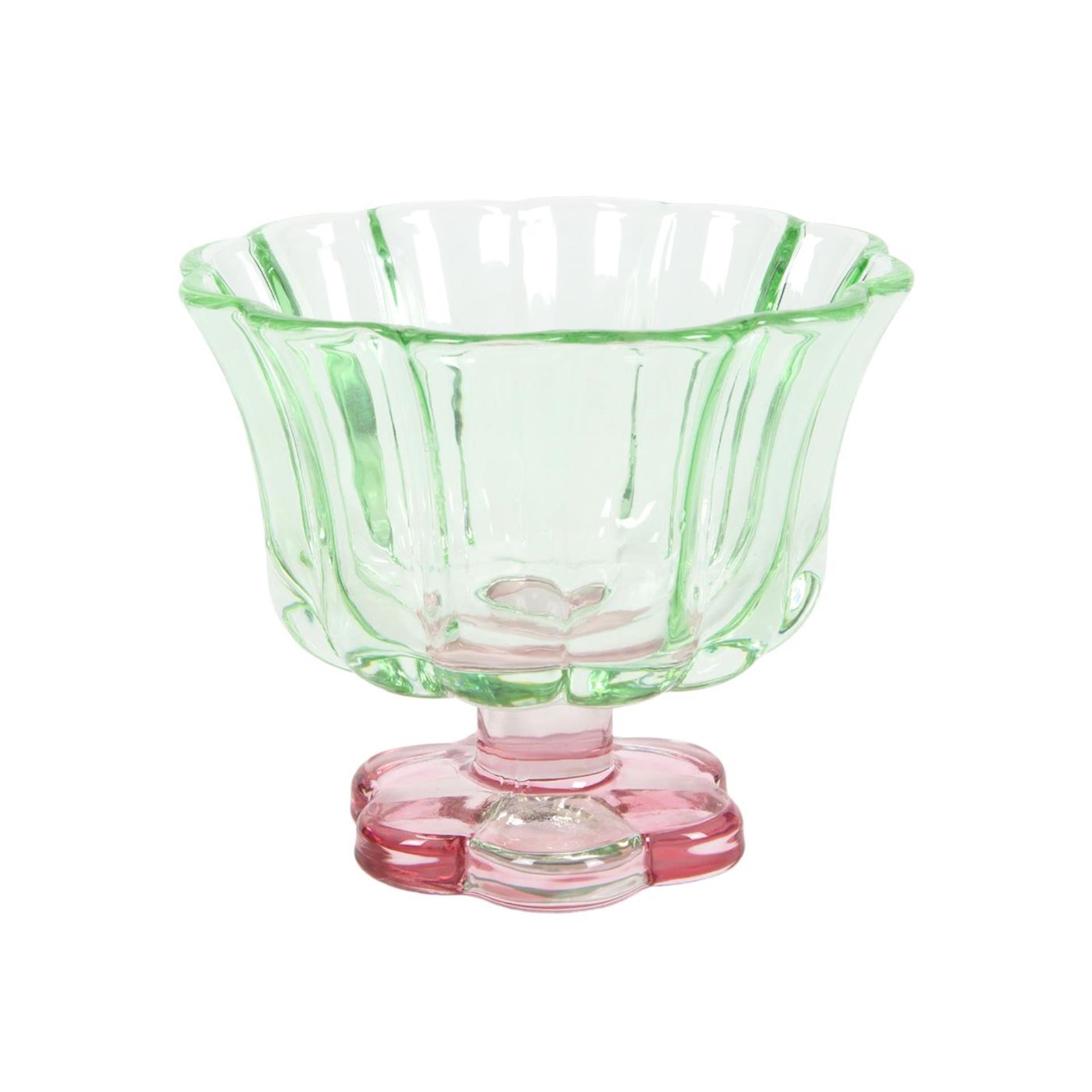Trinkglas in Blumenform, 6 x 10,8 cm