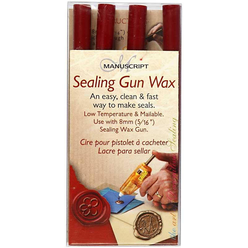 Creativ Company war für Waspistool, L: 10 cm, d 8 mm, rot, 6 Stück 1 Box