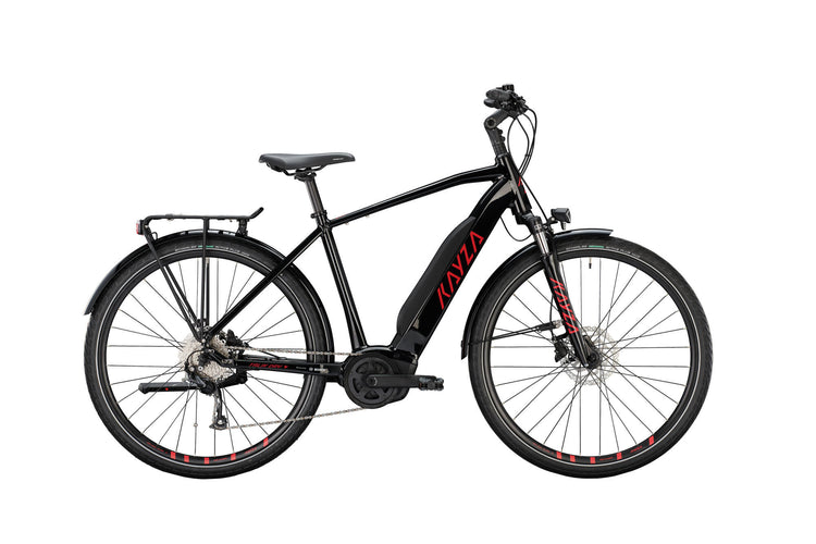 Kayza Elektro-Trekkingrad Talik Dry 4 Mod. 22 E-Bike Talik trocken 4 28 48 Durchm. 9sp schwarz rot