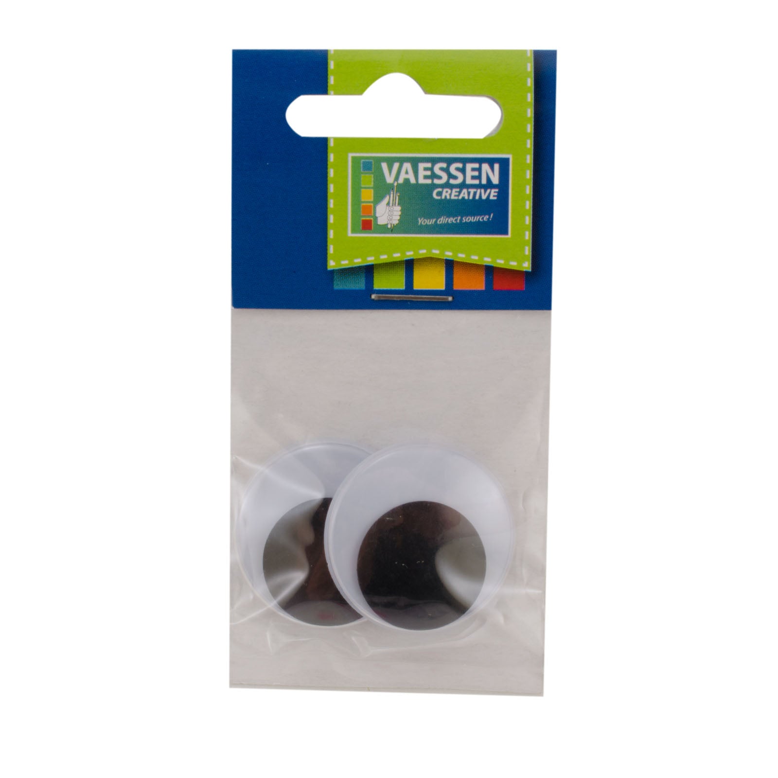 Vaessen creative • Kulleraugen weiß-schwarz 30mm 2St