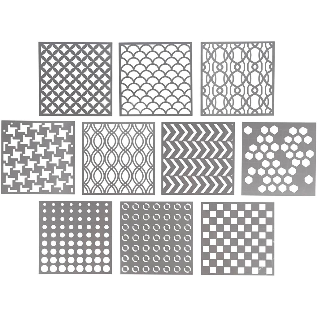 Creativ-Firmenvorlage, Größe 15x15 cm, Stärke 0,31 mm, 10 Blatt 1 Box