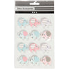 Creativ Company 3D-Sticker, Elefanten, H: 25 mm, B: 31 mm, Stärke 7 mm, 12 Stück 1 Box