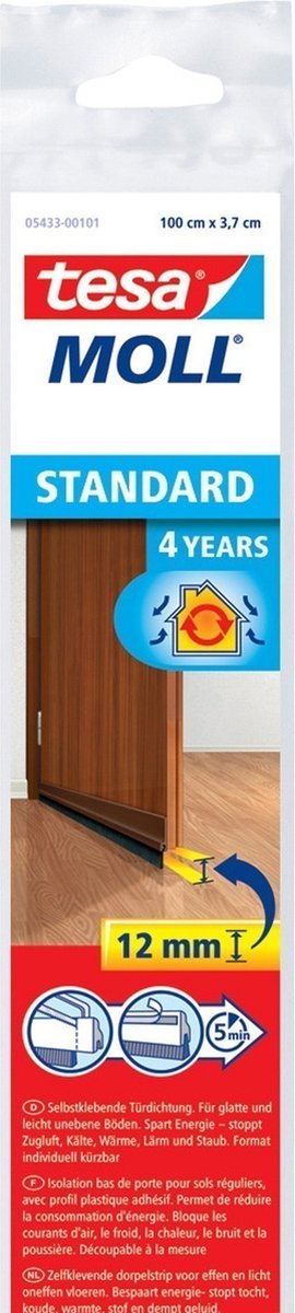 Tesa 1001373 - Schwelle + Nylon braun 1m | 5 Stück
