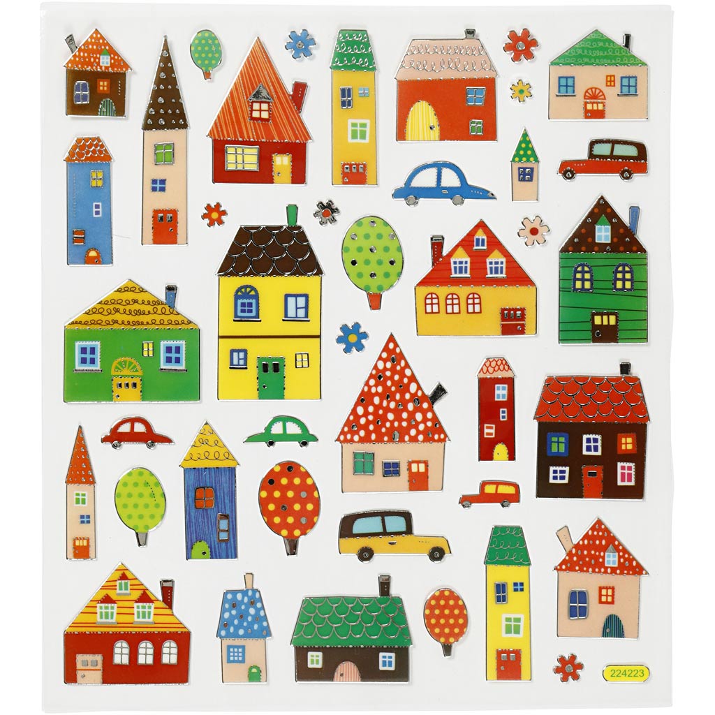 Creativ Firmenaufkleber, Stadt, Blatt 15x16,5 cm, 1 Blatt