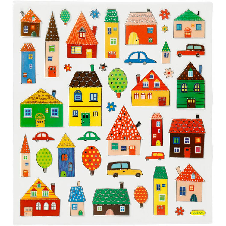Creativ Firmenaufkleber, Stadt, Blatt 15x16,5 cm, 1 Blatt