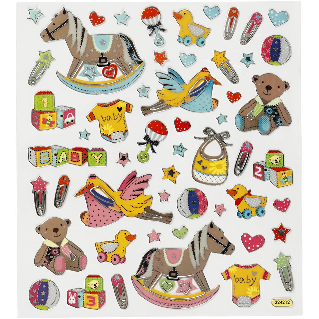 Creativ Firmenaufkleber, Baby, Blatt 15x16,5 cm, 1 Blatt