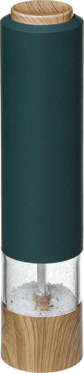 5Five elektrische Pfeffermühle Kunststoff grün 22 cm – Pfeffermühle – Kräuter- und Gewürzmühlen
