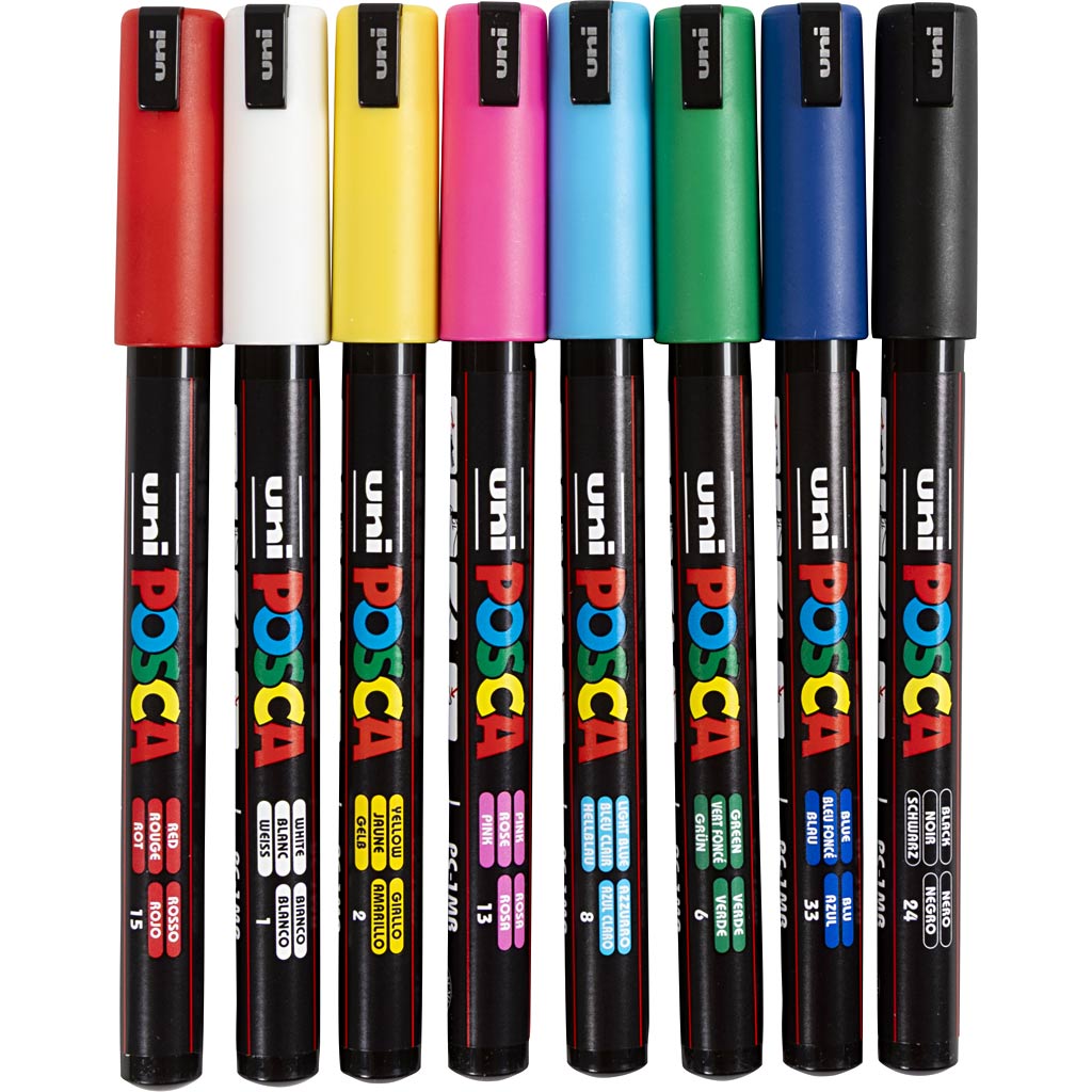Https: www.cchobby.nl posca-marker-afm-pc-1mr-line thick-0-7-mm-extra-fine-8-piece-1-piece