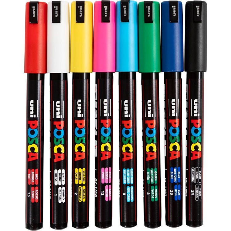 Https: www.cchobby.nl posca-marker-afm-pc-1mr-line thick-0-7-mm-extra-fine-8-piece-1-piece