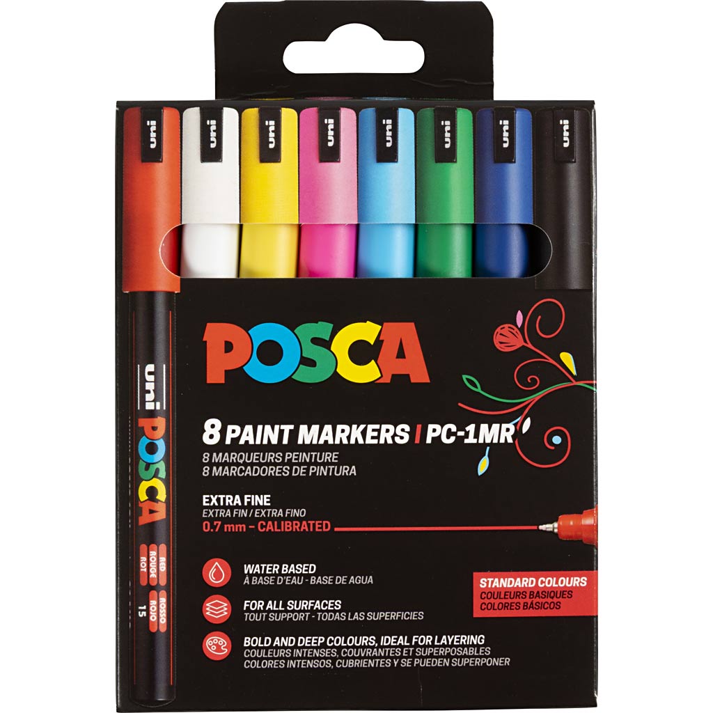 Https: www.cchobby.nl posca-marker-afm-pc-1mr-line thick-0-7-mm-extra-fine-8-piece-1-piece