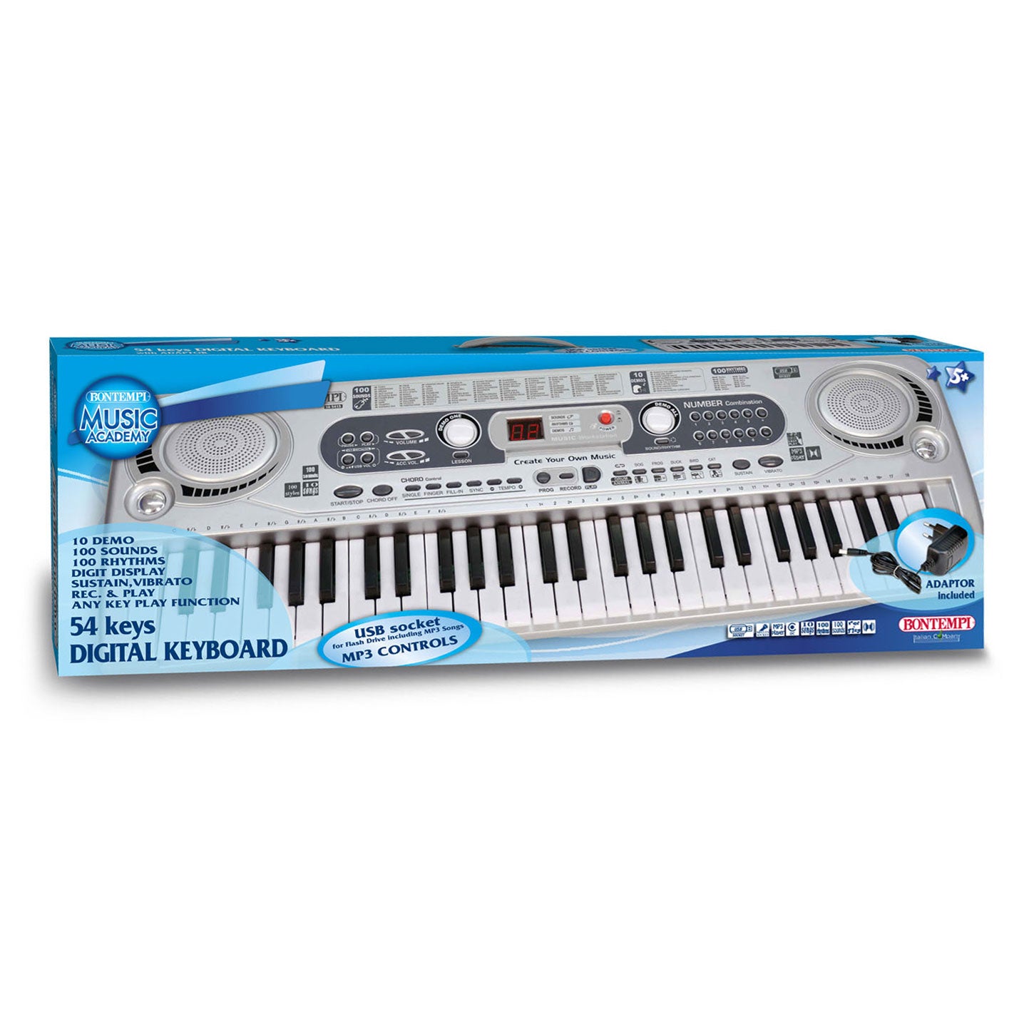 Bontempi Digital Tastatur, 54 Tasten