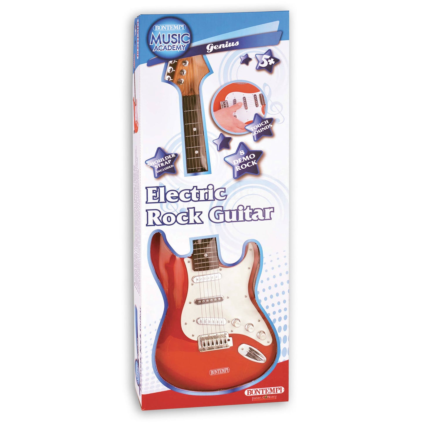 Bontempi E -Gitarre rot mit Gitarrenband